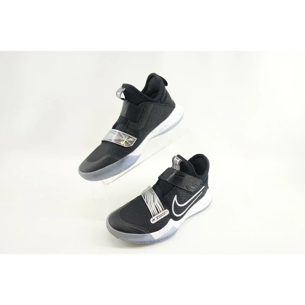 Nike Zoom Flight (GS) Black White Basketball Fashion Shoes Youth Size‎ 6Y US